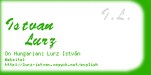 istvan lurz business card